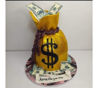 Gold-Filled Money Bag Cake. Celebrate Your Birthday – Nationwide Delivery – 0722348774